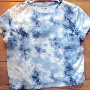 Old Navy blue tie dye t shirt size L